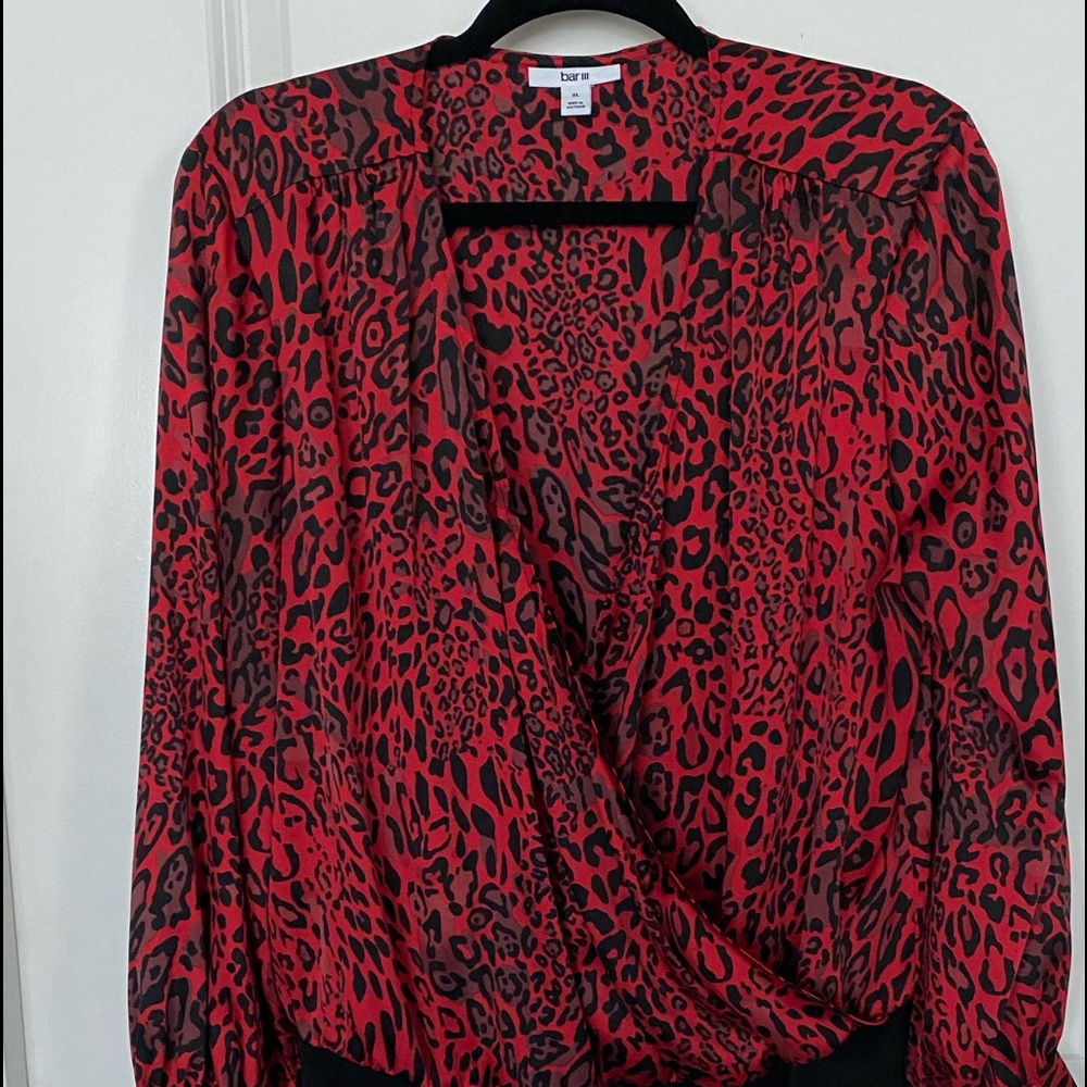 Bar III Leopard Print Bodysuit